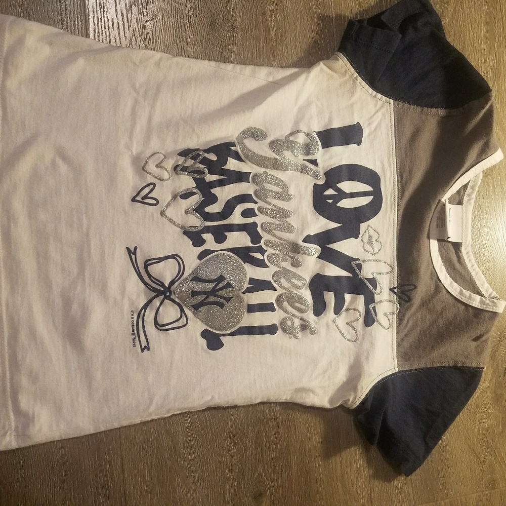 Girls NY Yankee Baseball Shirt